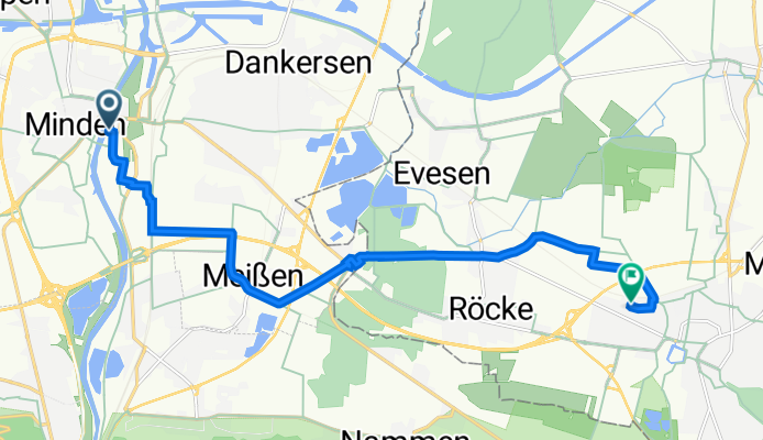 Uferstraße 3–5, Minden nach Jahnstraße 5, Bückeburg
