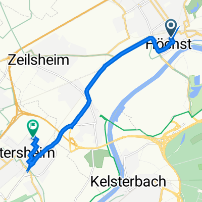 Albanusstraße 25, Frankfurt am Main nach Liederbacher Straße 20, Hattersheim am Main