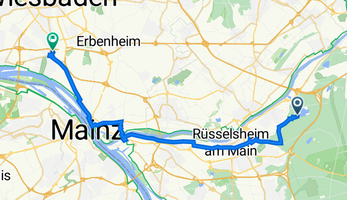 AuĂźerhalb 37B, Raunheim nach Am Hohen Stein 6, Wiesbaden
