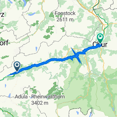 Via dalla Staziun 6, Disentis/Mustér nach Ringstrasse 170, Chur