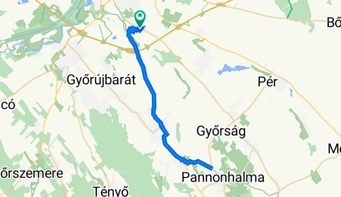 Palotai utca 16., Győr to Palotai utca 14., Győr