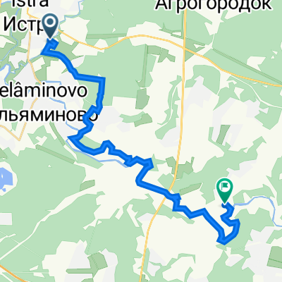 Истра до Песчаная улица, 1, Городской Округ Истра