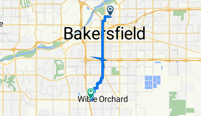 924 34th St, Bakersfield to 2700 White Ln, Bakersfield