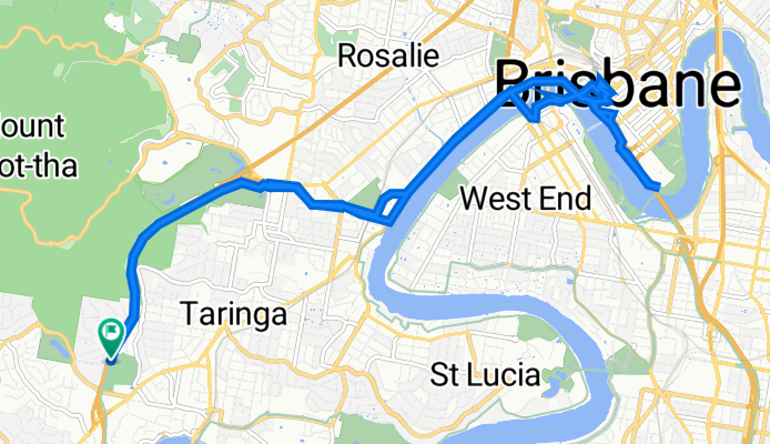 Northwest Inner Brisbane, Indooroopilly to Northwest Inner Brisbane, Indooroopilly