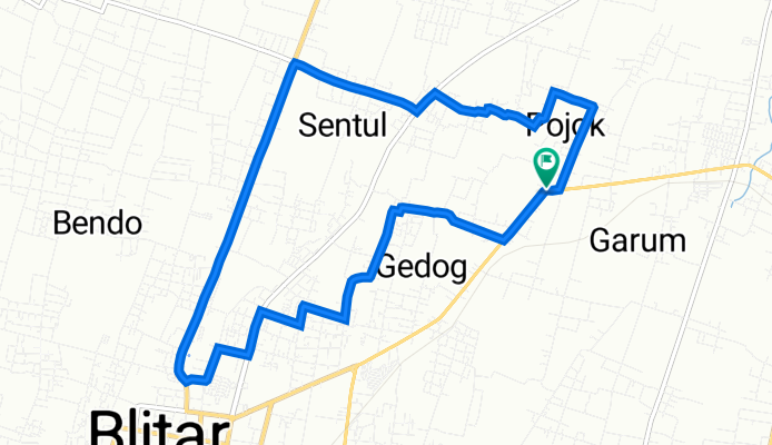 W6G2+6M6, Kecamatan Garum to W6G2+6M6, Kecamatan Garum