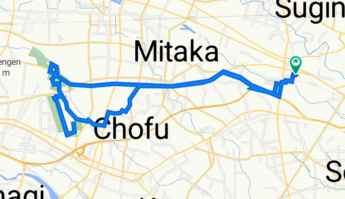 高井戸東3丁目20-28, 杉並区 to 高井戸東3丁目20-28, 杉並区