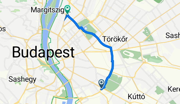 Könyves Kálmán körút 13., Budapest to Dózsa György út 65., Budapest