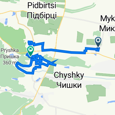 Вулиця без назви, Підгірне to 6-й Заозерний провулок 7, Винники