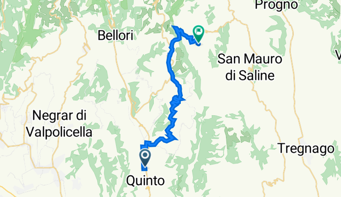 Via Monte Cucco 11, Verona a Via Cantero 13, Roverè Veronese
