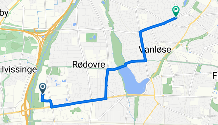 Korsdalsvej, Rødovre nach Bellahøjvej 137, Vanløse