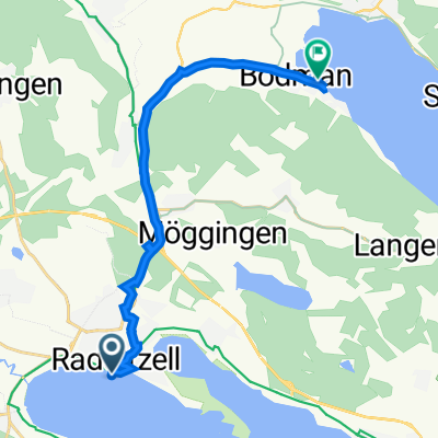 Karl-Wolf-Straße 5, Radolfzell am Bodensee nach Seestraße 5, Bodman-Ludwigshafen