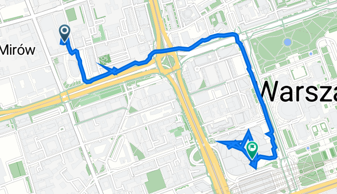 Icchoka Lejba Pereca 14, Warsaw to E Plater 41, Warsaw