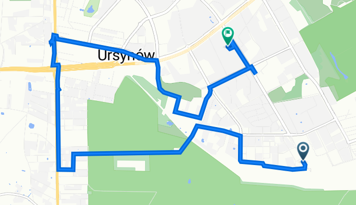 al Komisji Edukacji Narodowej 1, Warsaw to Meander 22, Warsaw