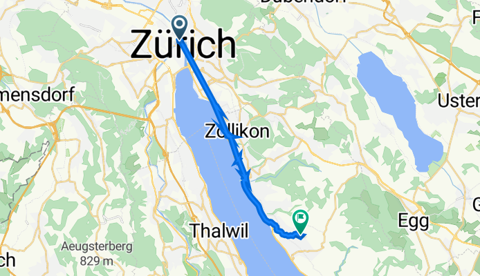 Kasernenstrasse 103, Zürich nach Rigiweg 25B, Herrliberg