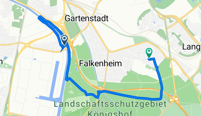 Regenstraße 6, Nürnberg nach Leerstetter Straße 24, Nürnberg