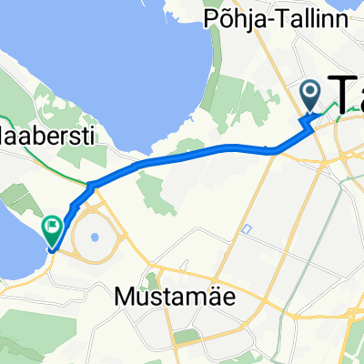 От Mullamaa 4, Tallinn до Paldiski maantee 124a, Tallinn