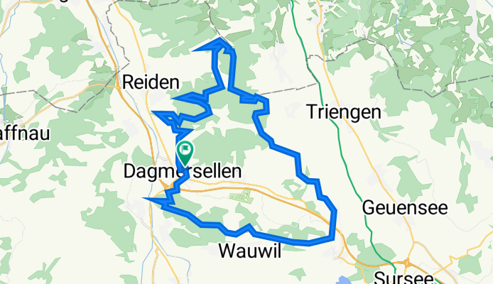 Am Kreuzberg 3, Dagmersellen nach Kreuzbergstrasse 23B, Dagmersellen