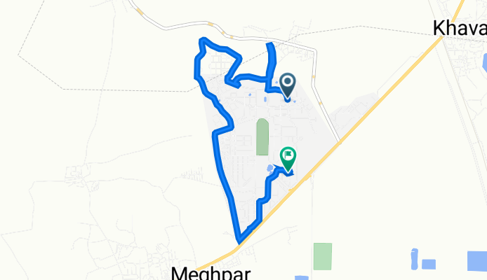 Sector 18 Bus Stop, Motikhavdi to 9R9R+JP8, Motikhavdi
