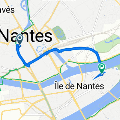 Rue Saint-Léonard 11, Nantes to Rue du Général de Bollardière 4, Nantes