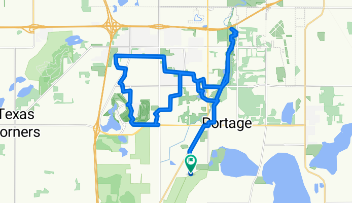Portage Trail Ride - and down through Moors Golf Club and back to the trail