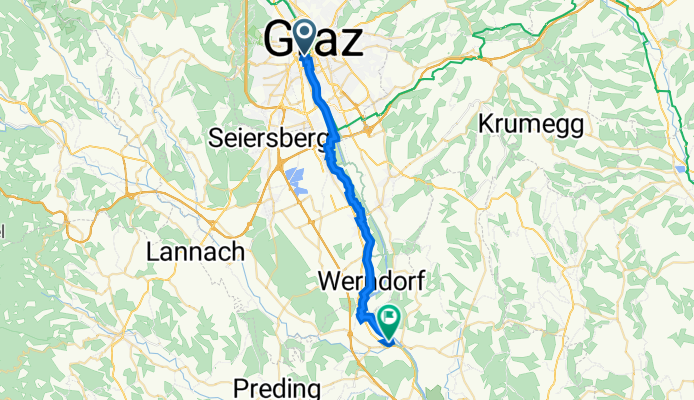 Karlauerstraße 6, Graz to Rennweg 6, Wildon