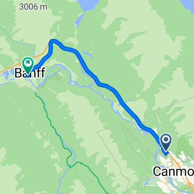 2837–2871 Bow Valley Tr, Canmore to 200–252 Banff Ave, Banff