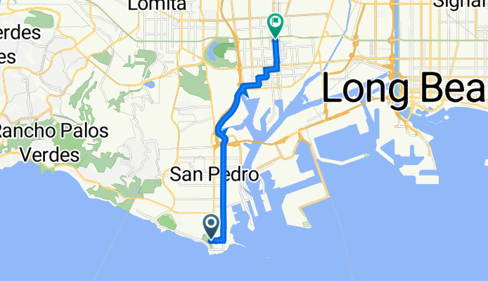 3601 S Gaffey St, Los Angeles to 100–114 E N St, Los Angeles