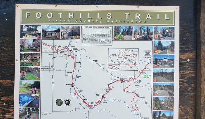 Photo 2 of the Bikemap route "Washington 162 341, South Prairie to Buckley"