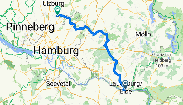 Elbstraße 9, Lauenburg/Elbe nach Schafgarbenweg 29, Norderstedt