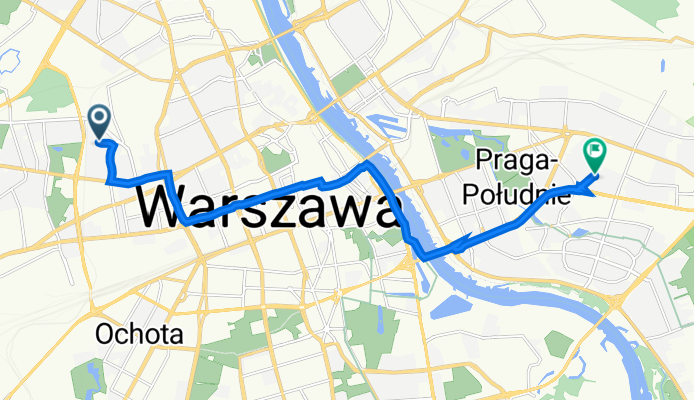 Zawiszy 16, Warsaw to Bia艂owieska 16, Warsaw