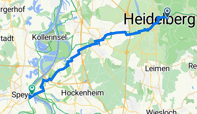 Steingasse 9, Heidelberg nach Leinpfad 1C, Speyer