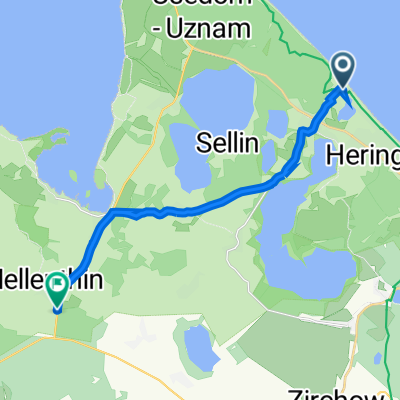 Seestraße 83A, Heringsdorf nach Mellenthin B111