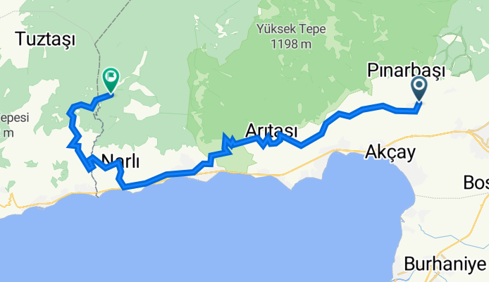 Zeytinli Mh., Edremit to Narli Mh., Edremit