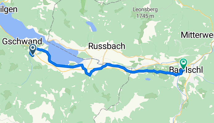 Schulstraße 3, Strobl am Wolfgangsee to Wirerstraße 12, Bad Ischl