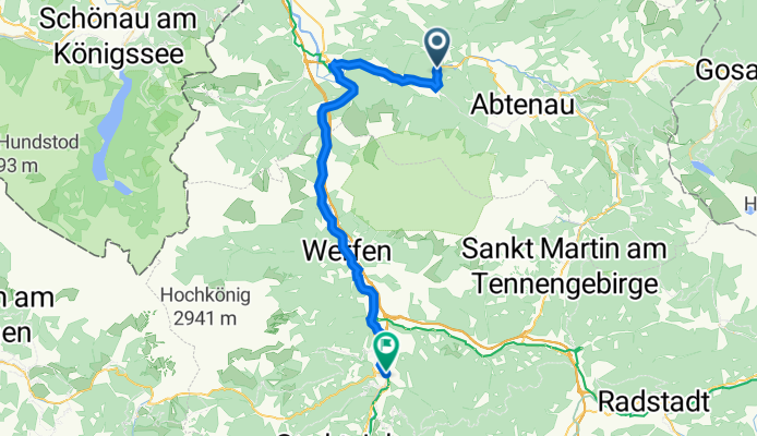 162, Scheffau am Tennengebirge nach Bischofshofen