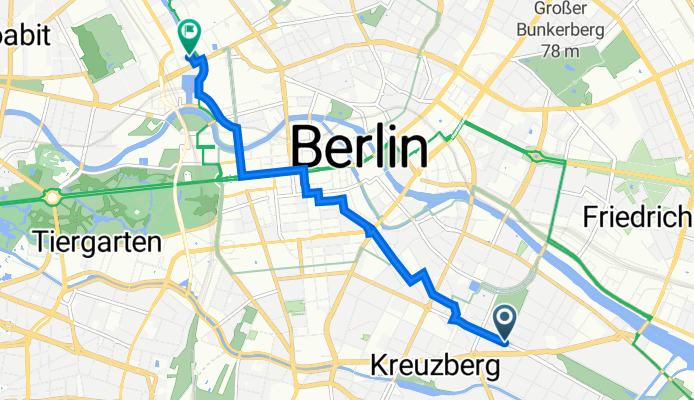 Oranienstraße, Berlin nach Invalidenstraße 51, Berlin