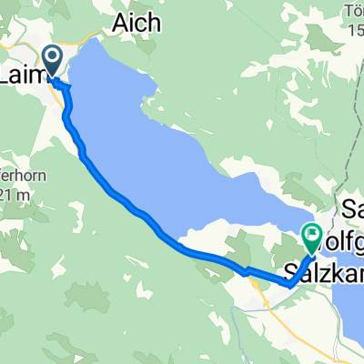 Mozartplatz 3, Sankt Gilgen nach Seestraße 120, Gschwand