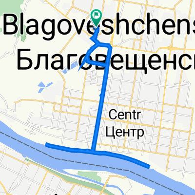 От улица Кантемирова 3, Благовещенск до улица Кантемирова 3, Благовещенск