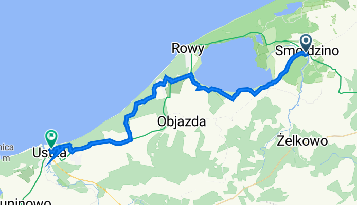 Bohaterów Warszawy 1B, Smołdzino to Plac Wolności 7A, Ustka