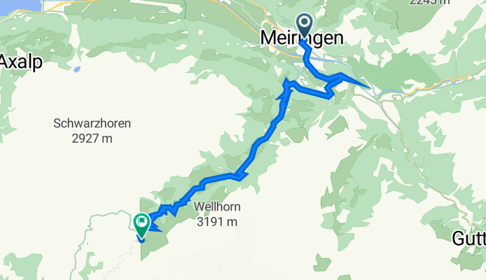 Kirchgasse 19–21, Meiringen a Via Alpina, Grindelwald