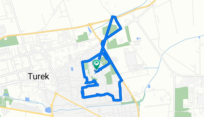Macieja Rataja 25, Turek do Osiedle Wyzwolenia 24, Turek