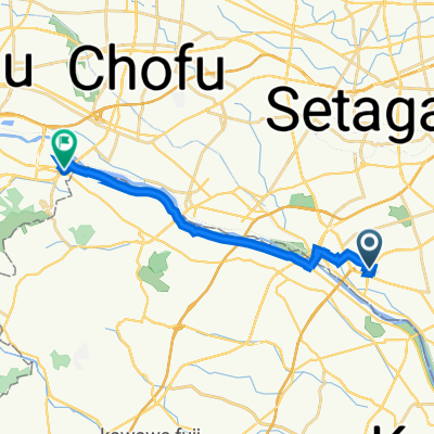 等々力2丁目9-11, 世田谷区 to 矢野口228, 稲城市