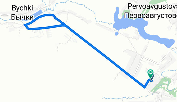 От автодорога Дерюгино-Неварь до автодорога Дерюгино-Неварь