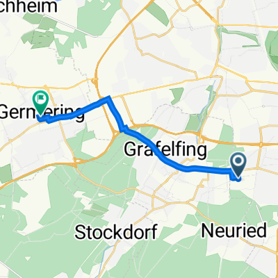 Marchioninistraße 23, München nach Eugen-Papst-Straße 10, Germering