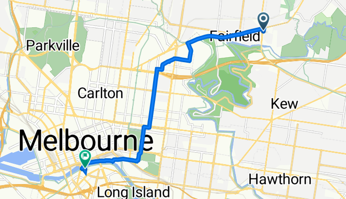 626 Heidelberg Rd, Alphington to 1 Southbank Bvd, Southbank