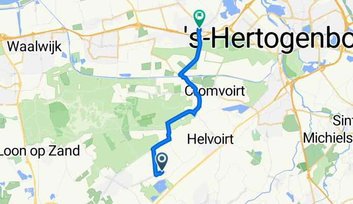 Paardendraf 1, Biezenmortel naar Plein 32, Vlijmen