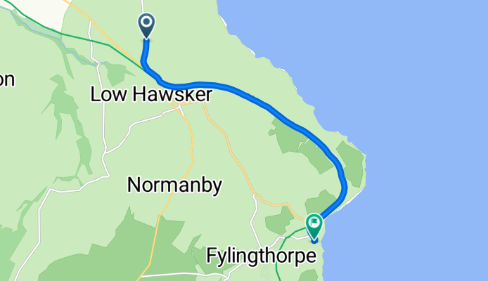 Summerfield Farm, Hawsker Lane, Whitby to Station Road, Robin Hoods Bay, Whitby