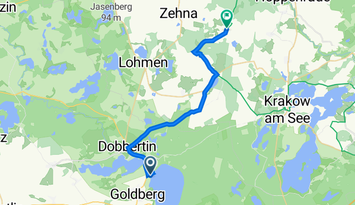 Goldberg, Goldberg nach Krakower Straße 2, Krakow am See