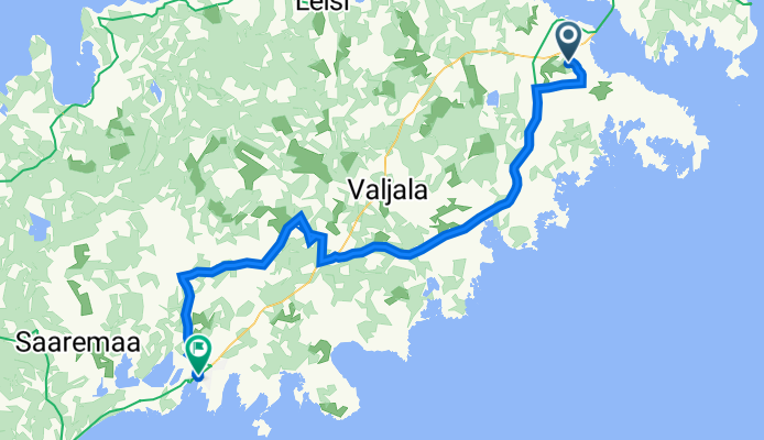 Matsi, Metsara to Kuressaare lossipark