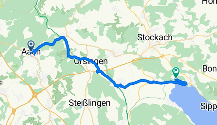 Oberdorfstraße 15, Aach nach Stockach